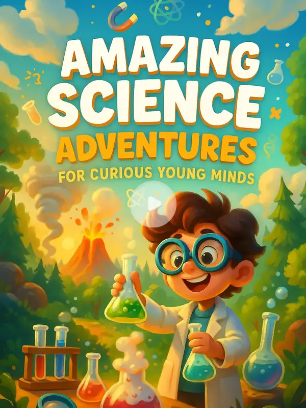 Amazing Science Adventures for Curious Young Minds - Educational Videos for One Dollar — free printable coloring book cover