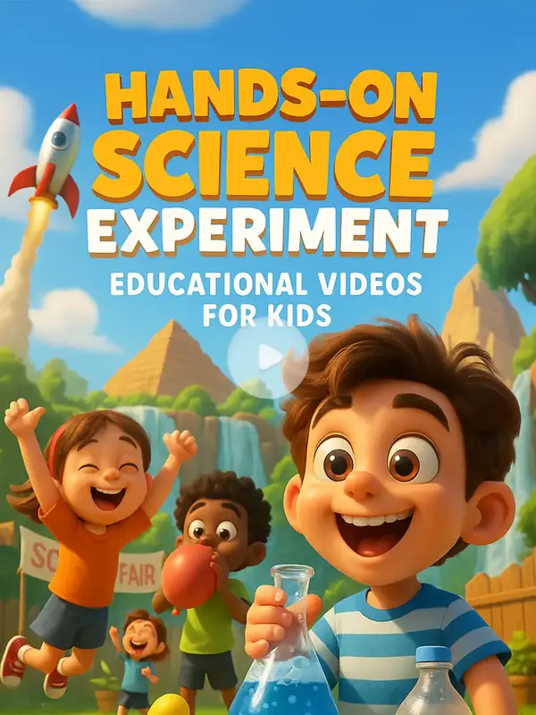 Hands-On Science Experiment Educational Videos for Kids for One Dollar — free printable coloring book cover